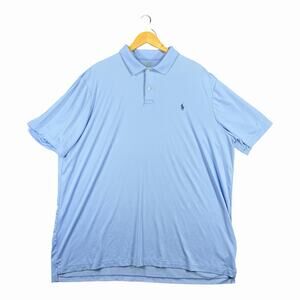 Polo Ralph Lauren Performance Polo Shirt Blue XXL Short Sleeve Stretch
